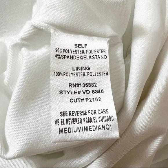 Fashion Nova White Slip Dress with Chain Medium - Picture 8 of 9